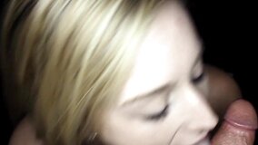 Cute blonde hottie Stacie Jaxxx sucking and fucking in POV