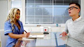 Divine nurse fulfills young patient's sexual desires
